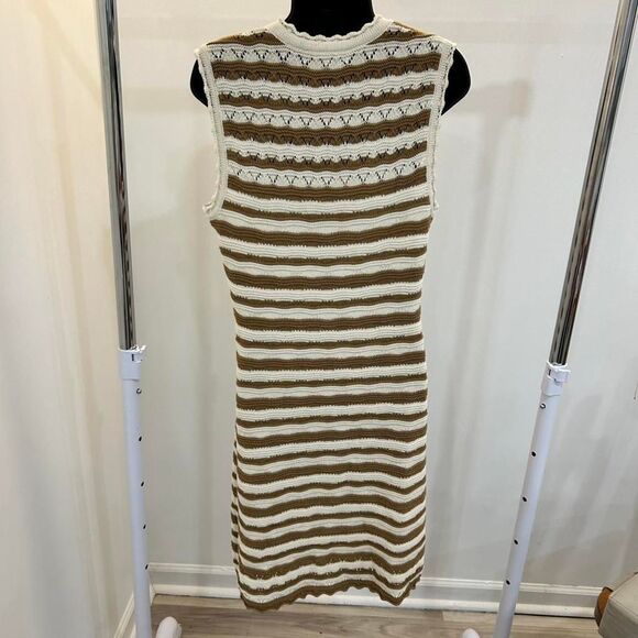 Veronica-beard Women's striped crochet Dress size Large - Picture 5 of 8
